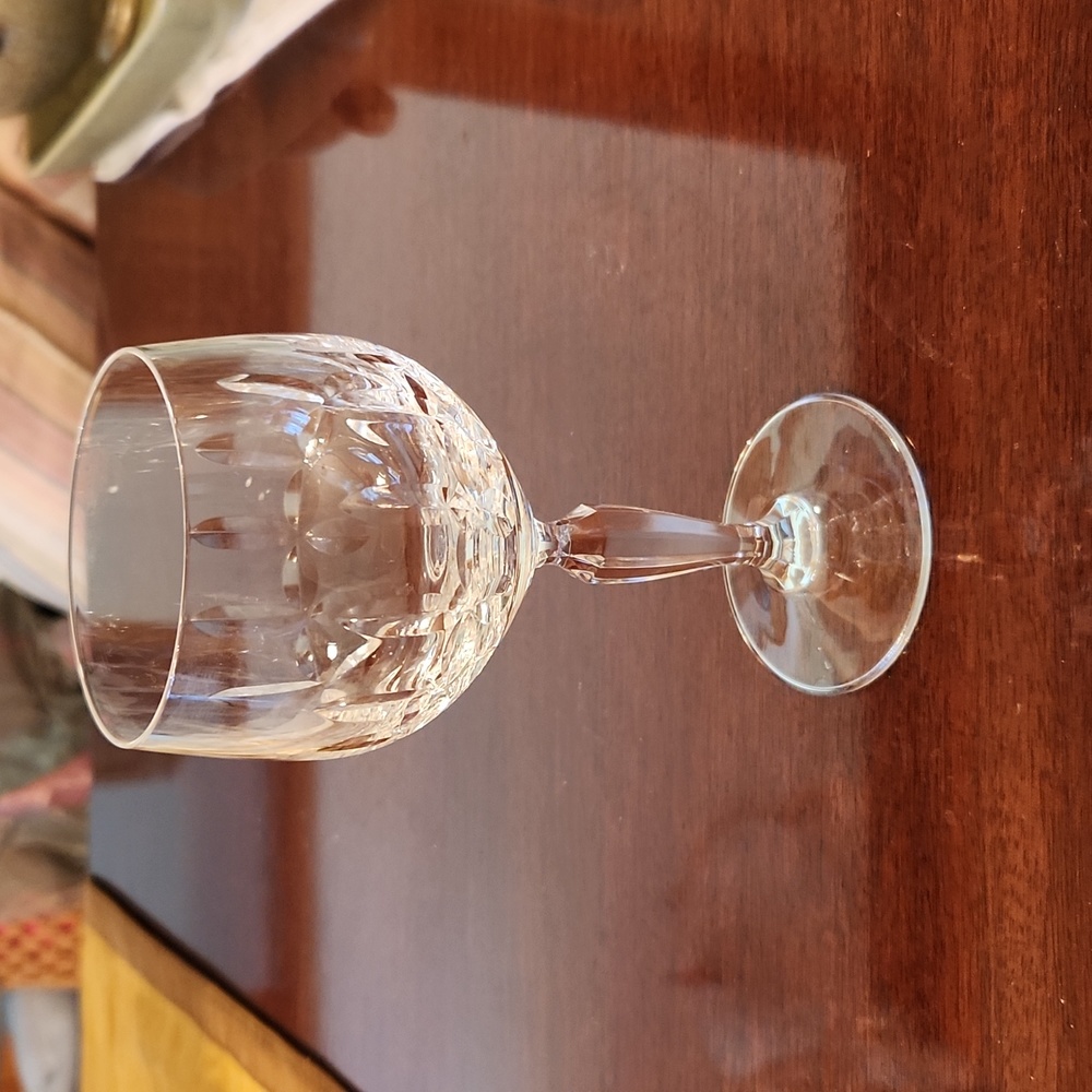 Renaissance crystal wine goblet